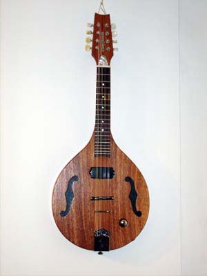 Solid Brazilian mahogany electric mandolin